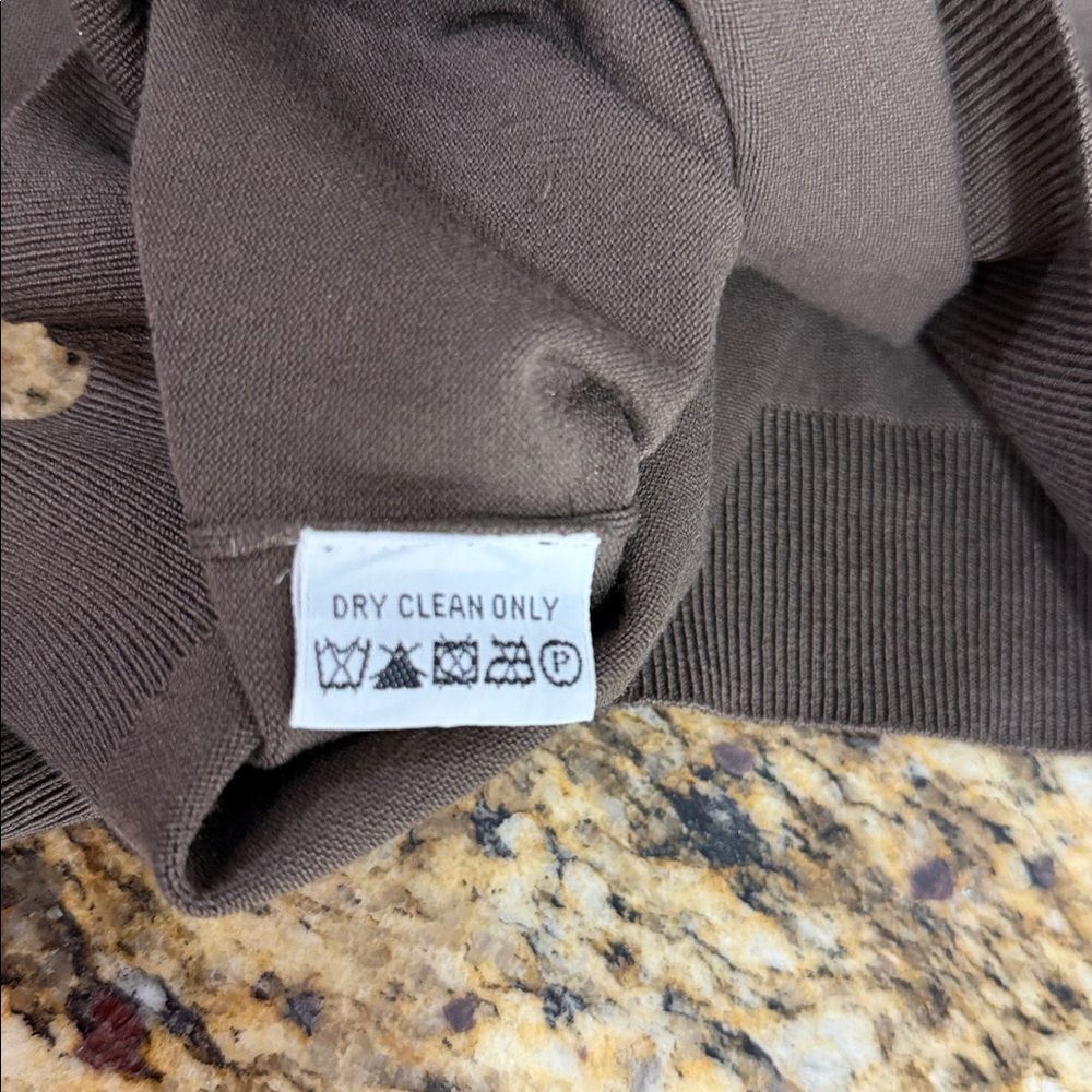 Tommy Bahama Brown Silk Blend Long Sleeve Polo Sweater Mens M - Picture 7 of 10